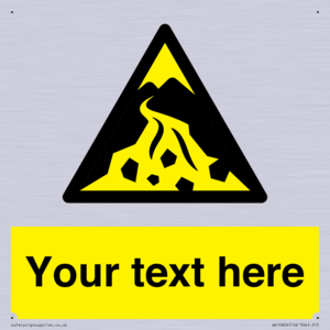 Custom Warning: Debris flow zone